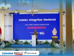 KPK Luncurkan Hasil Survei Integritas 2025: Rata-rata Skornya Rentan