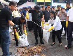 Dukung Gerakan Asri Presiden Prabowo, Kapolda Mertro Jaya dan Para Mentri Turun Gunung Bersihkan Pasar Kramat Jati