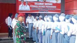 Semangat Generasi Muda, Babinsa Koramil 421-06/Natar Dampingi Peserta Seleksi Paskibraka Kabupaten Lampung Selatan
