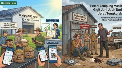 Daerah Lain Putus Rantai Tengkulak Lewat SRG, Petani Lampung Masih Gigit Jari