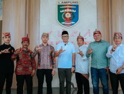 Gubernur Rahmat Mirzani Djausal Terima Silaturahmi 5 Tokoh Adat Sai Batin di Mahan Agung